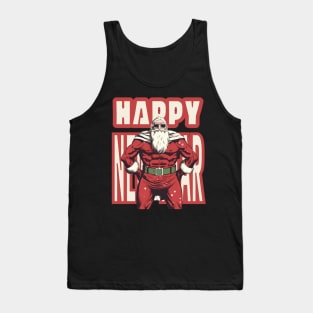 Happy New Year Santa Tank Top